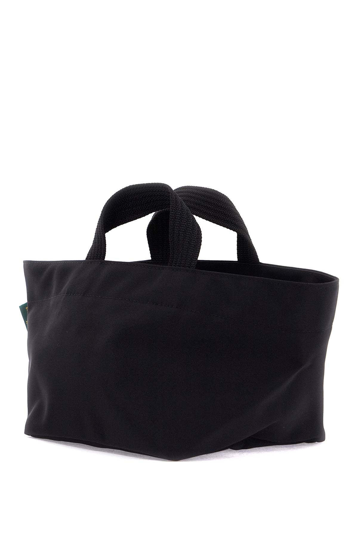 Small Two Tone Tote Bag  - Black