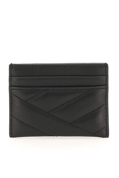 Kira Chevron Cardholder  - Black