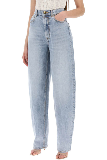 "curved Leg Natural Jeans For  - Light Blue