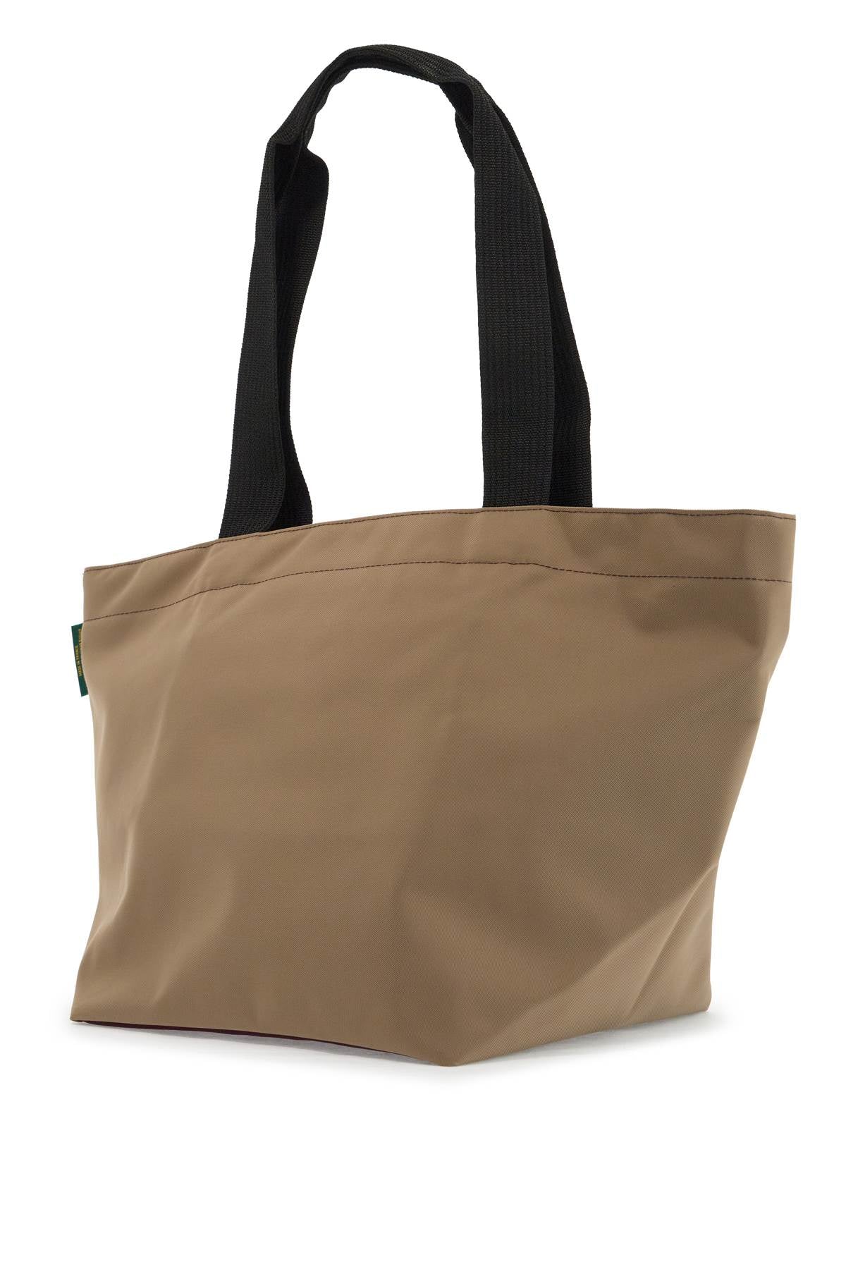 Large Two Tone Tote Bag  - Beige