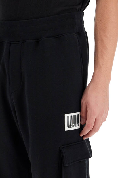 Barcode Jogging Pants  - Black