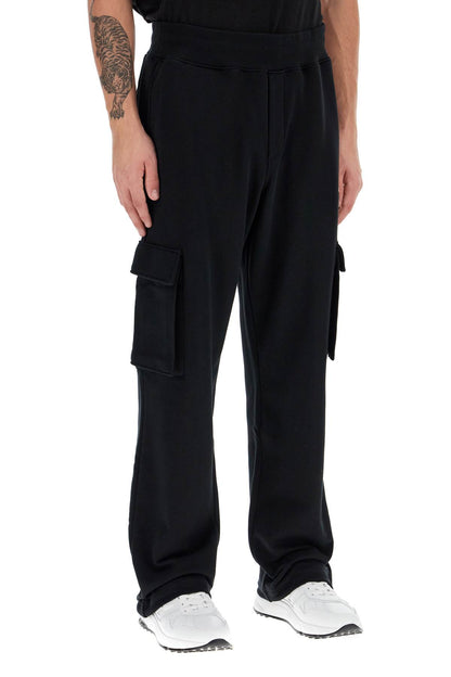 Barcode Jogging Pants  - Black