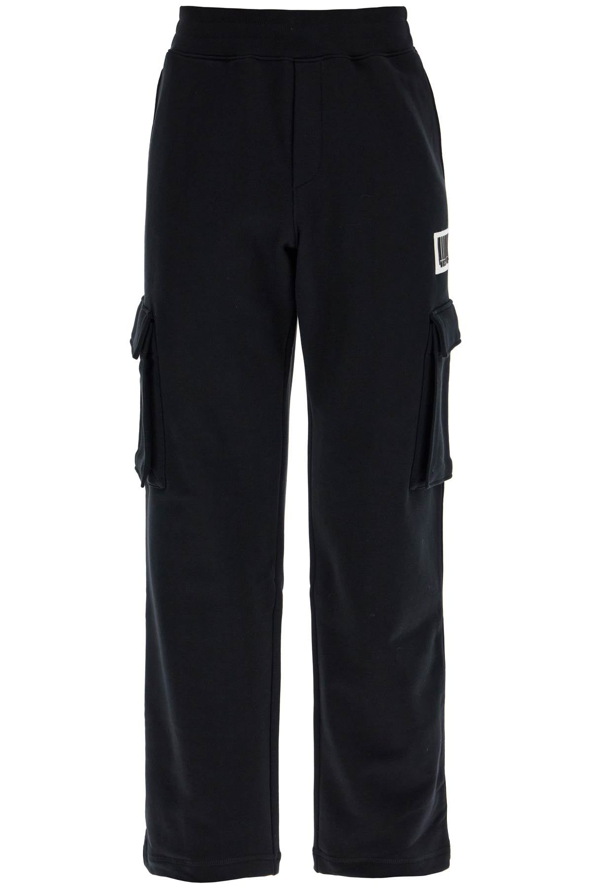 Barcode Jogging Pants  - Black