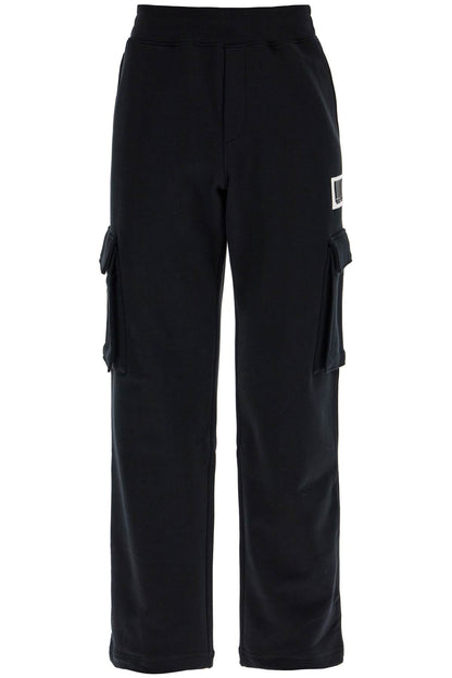 Barcode Jogging Pants  - Black