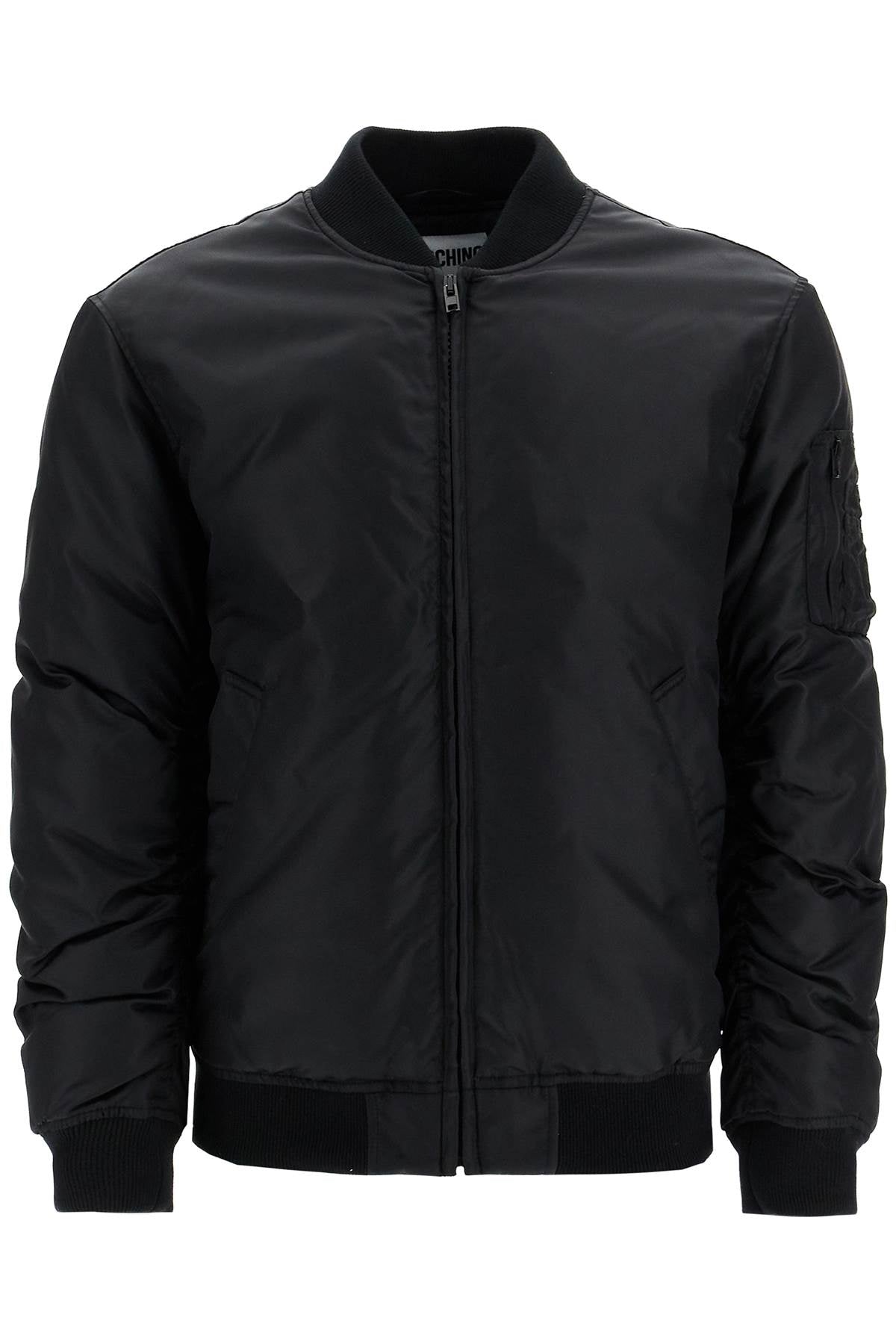 "bomber Jacket With Time  - Black