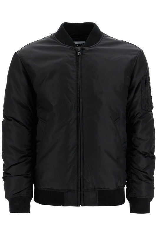 "bomber Jacket With Time  - Black