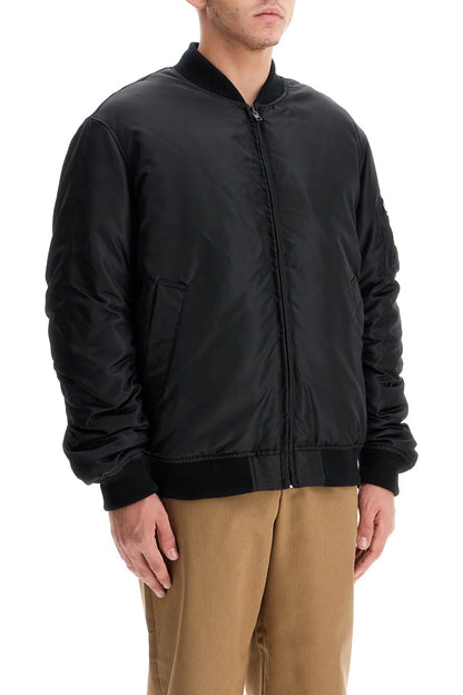 "bomber Jacket With Time  - Black