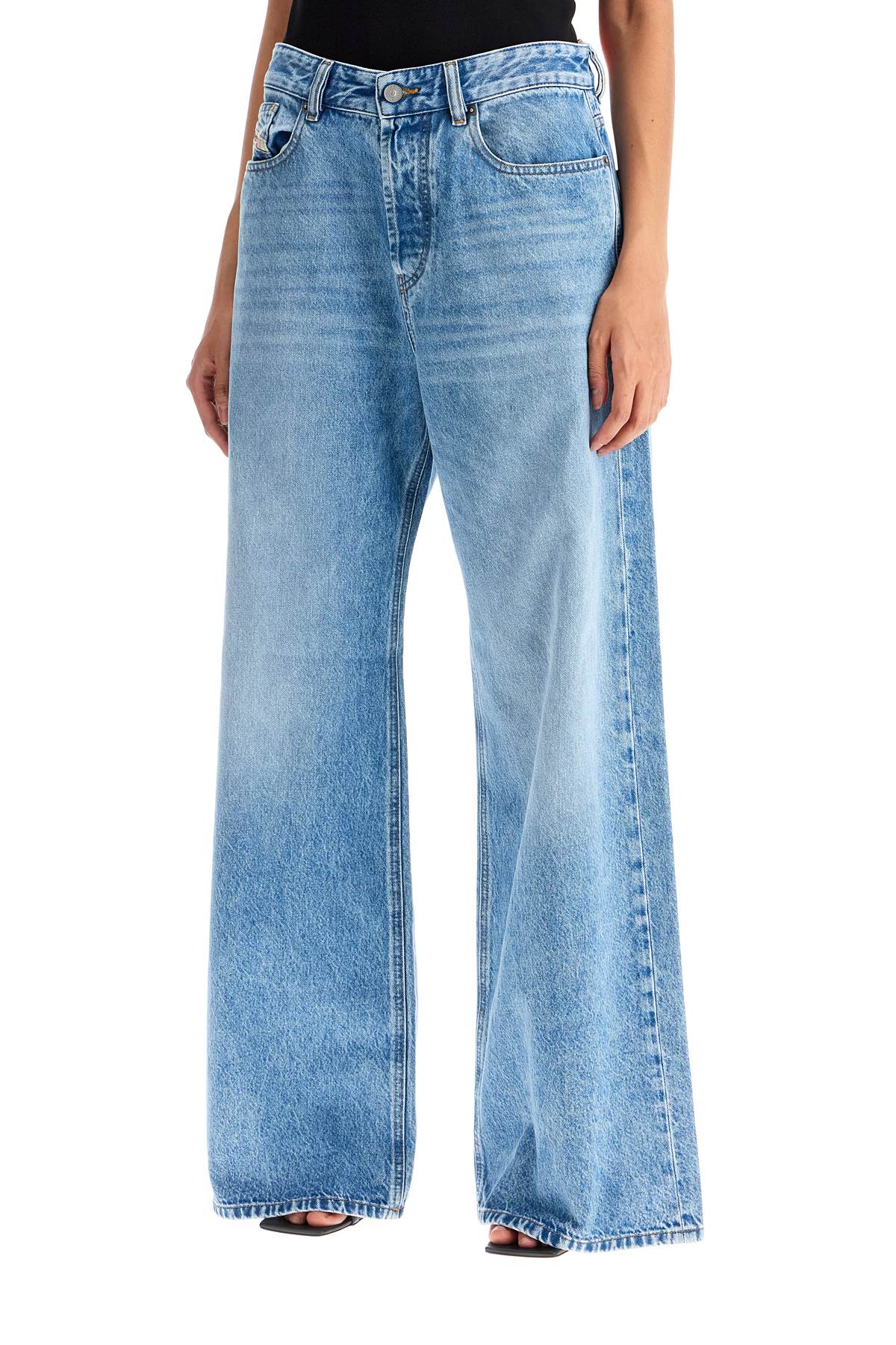 Straight Leg Jeans  - Blue