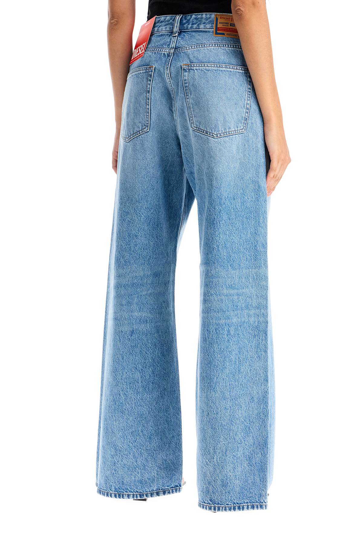 Straight Leg Jeans  - Blue