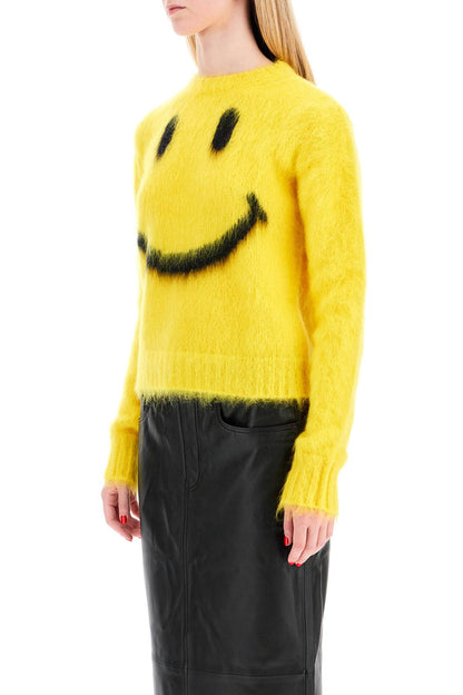 Mohair Smiley Pullover  - Yellow