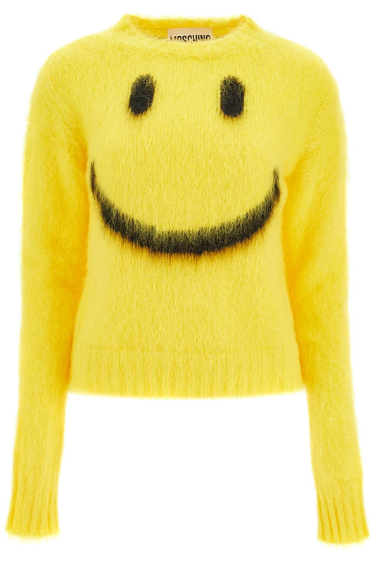 Mohair Smiley Pullover  - Yellow