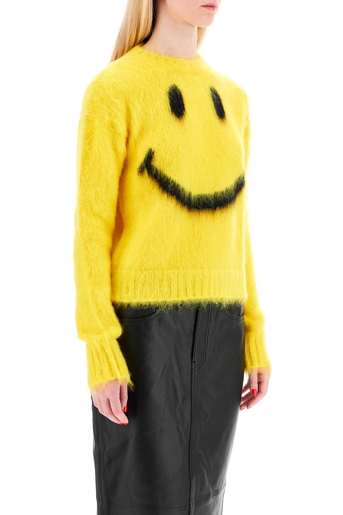 Mohair Smiley Pullover  - Yellow