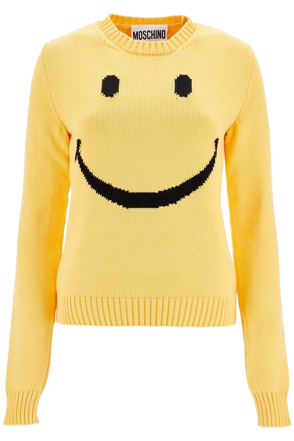 "smiley Cotton Blend T-shirt  - Yellow