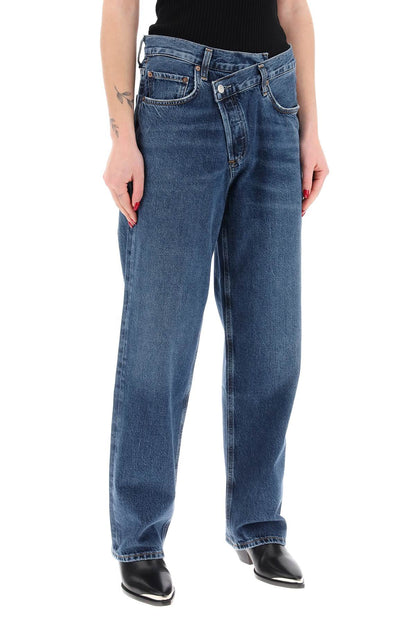 Criss Cross Jeans  - Blue