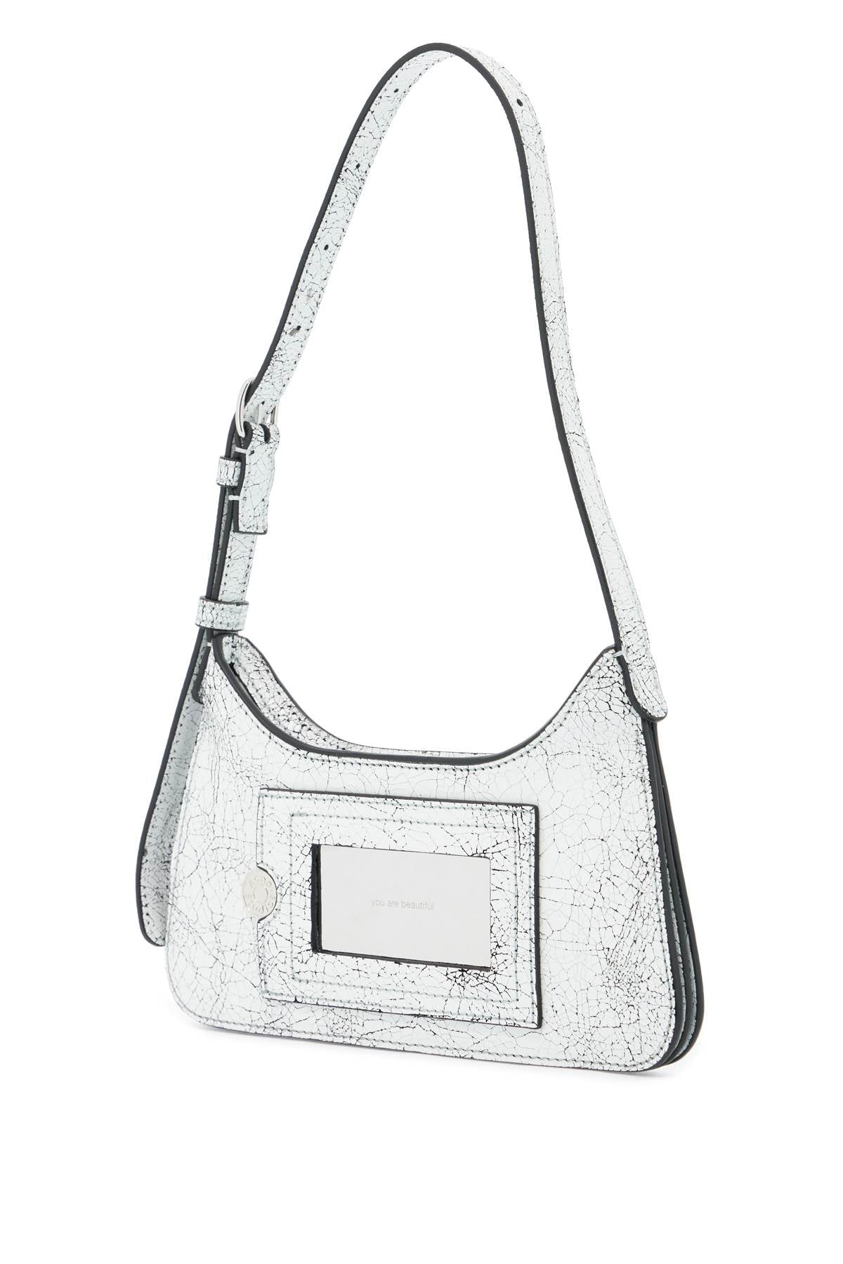 Small Micro Platform Shoulder Bag  - White