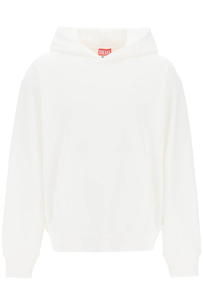 Logo Embroidered Hoodie  - White