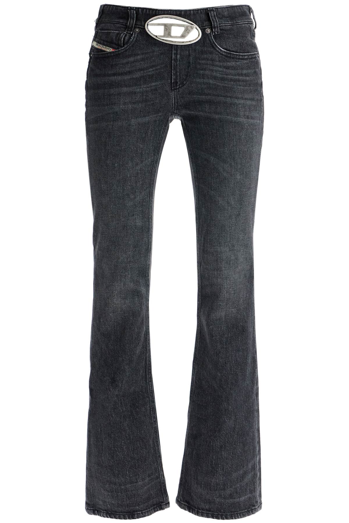 Iamante  Jeans With Oval  - Black