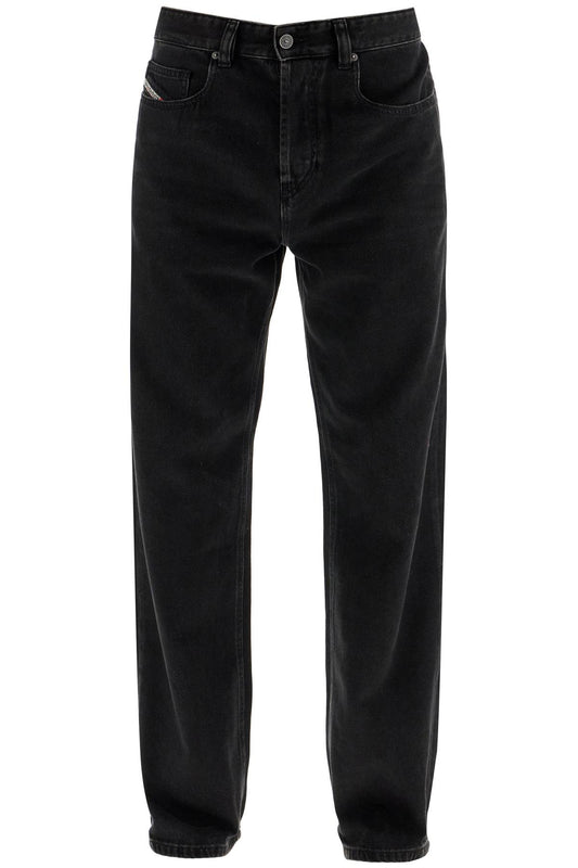 D-macro Black Wide Leg Jeans  - Black