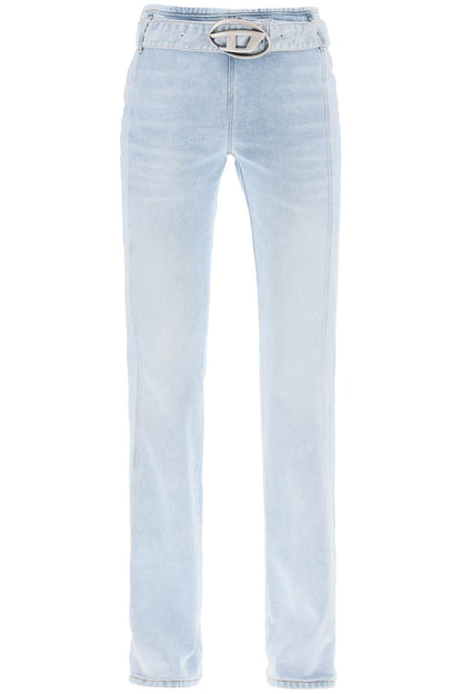 D-ebbybelt Flared Jeans  - Light Blue