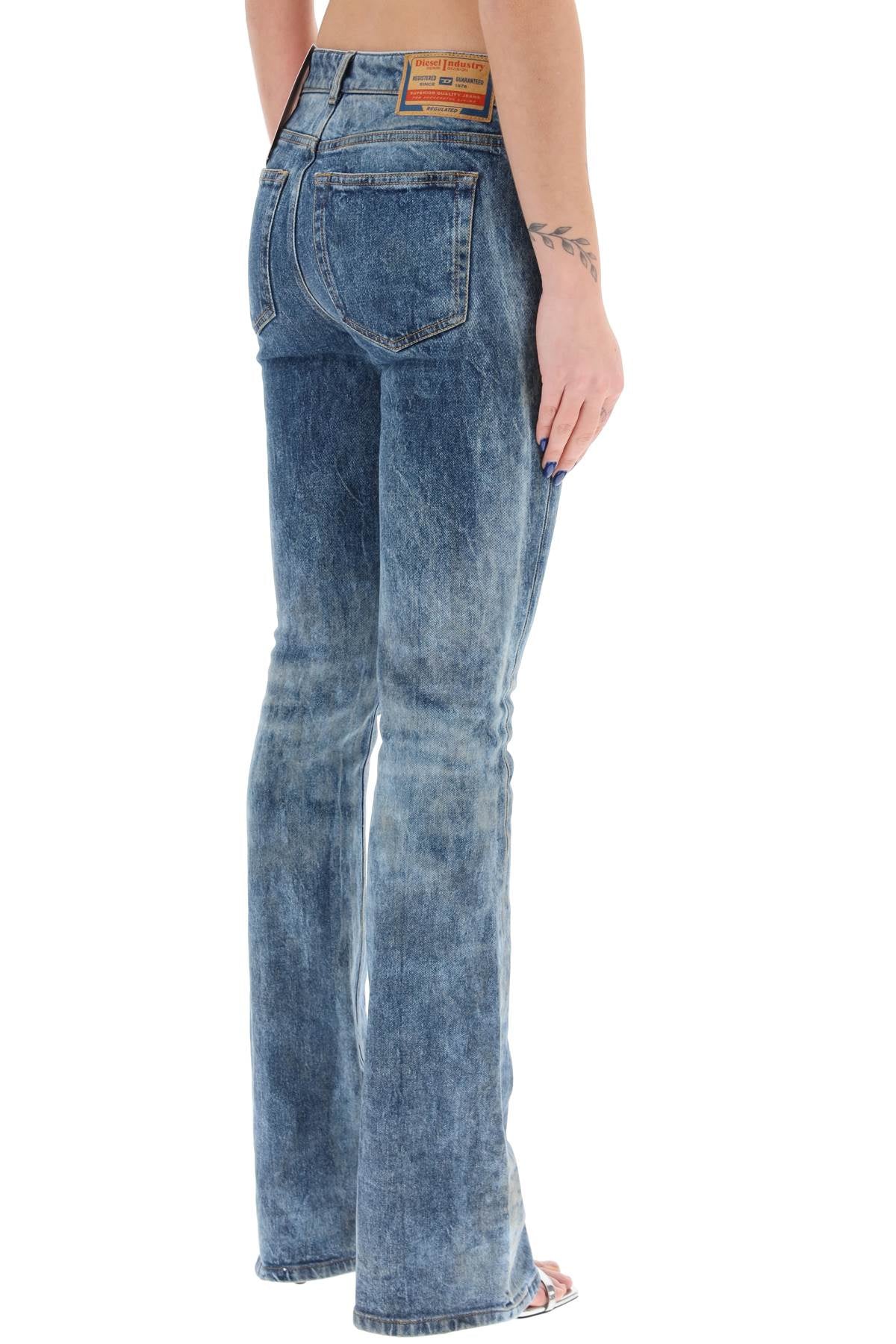 1969 D-ebbey Jeans With Jewel Buckle  - Blue