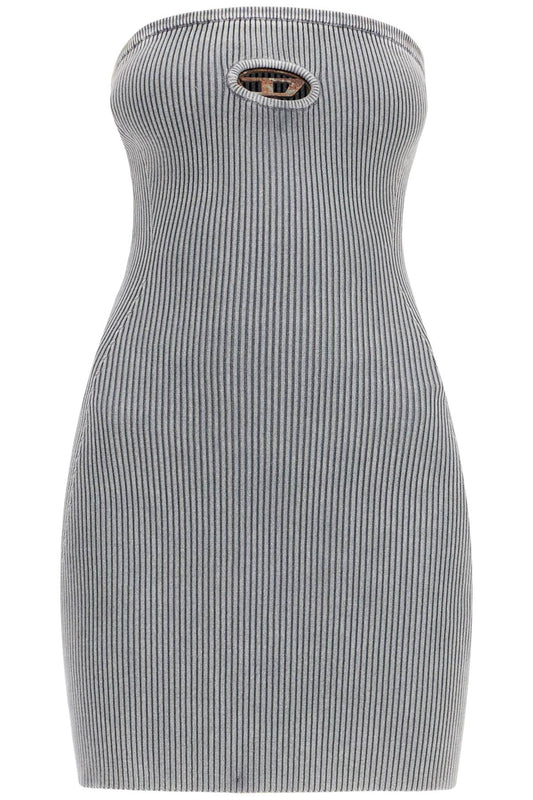 Strapless Mini Dress With  - Grey