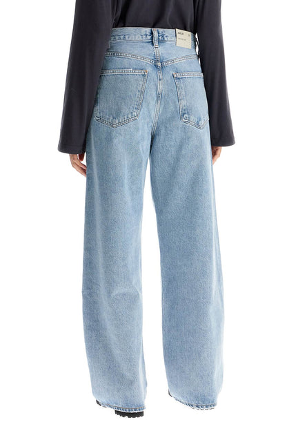 Curved Leg Jeans For A  - Light Blue