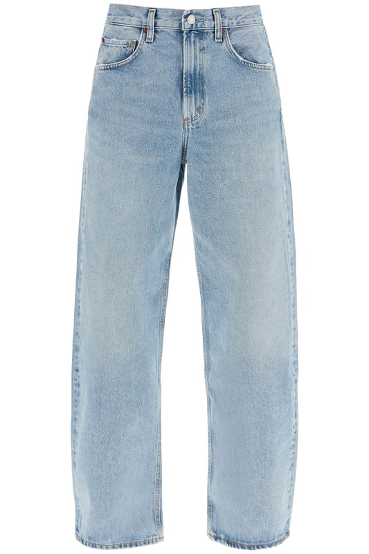 Curved Leg Jeans For A  - Light Blue