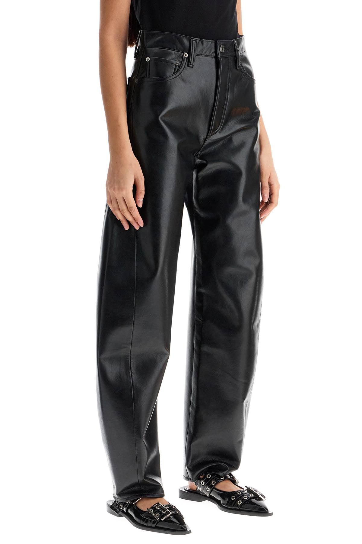 Luna Barrel Pants  - Black