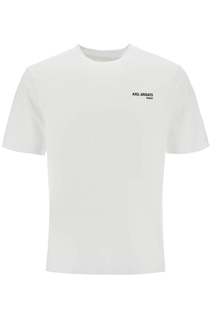 White Organic Cotton Crew Neck T-shirt With Discreet Logo  - White