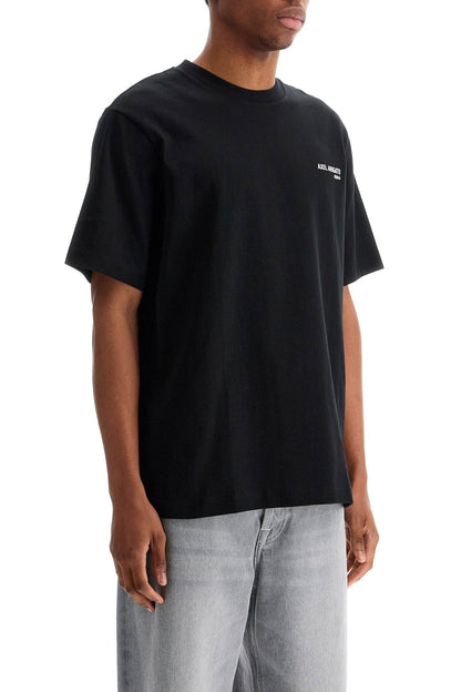 Black Organic Cotton T-shirt With Discreet Logo  - Black