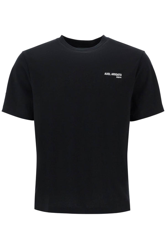 Black Organic Cotton T-shirt With Discreet Logo  - Black