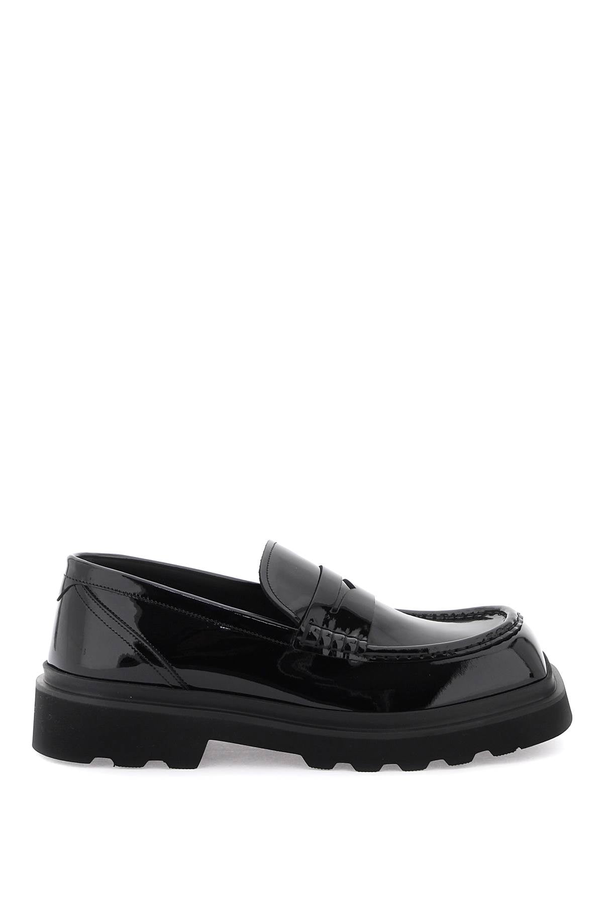 Patent Leather Mocassins  - Black