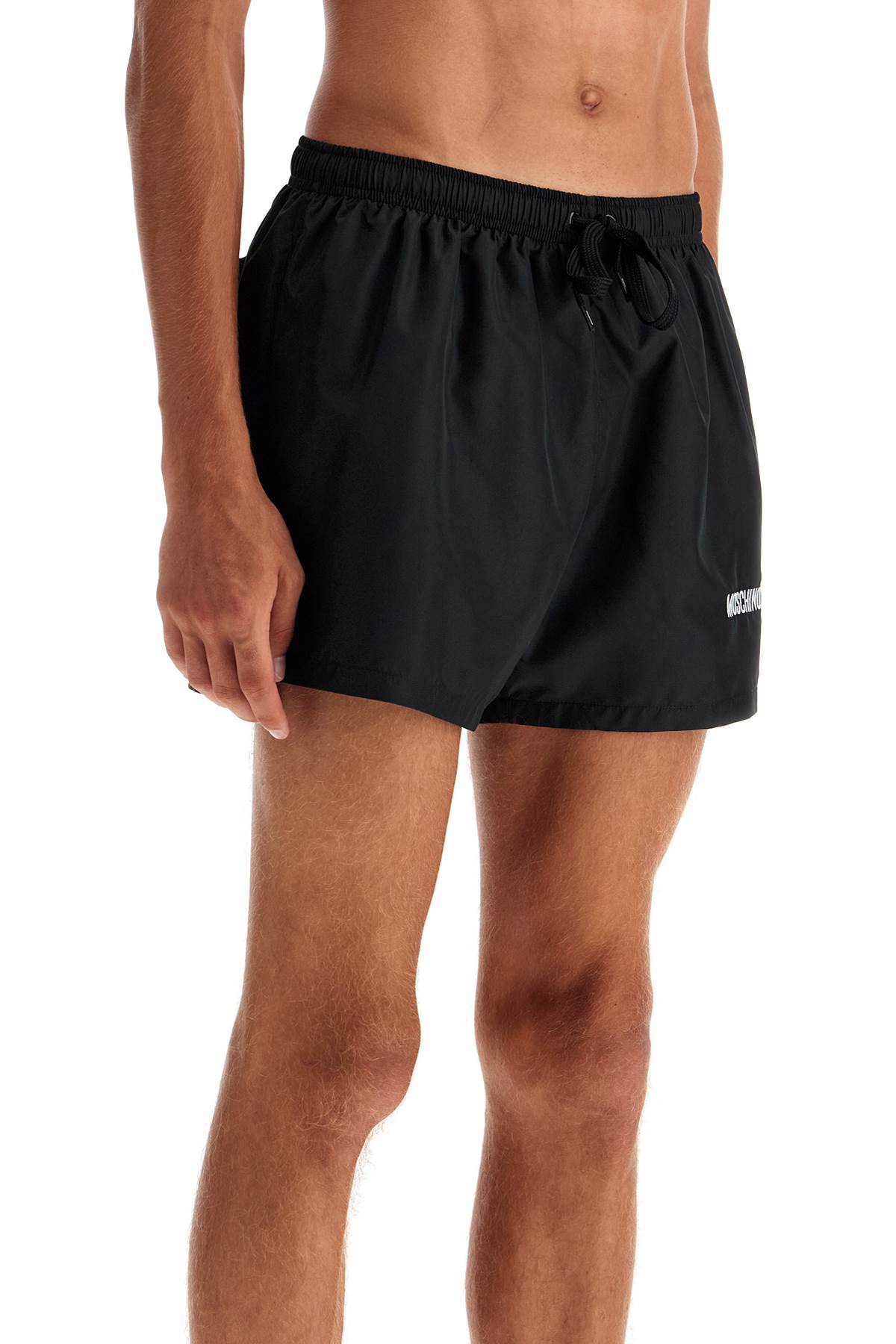 Embroidered Sea Boxer Shorts  - Black