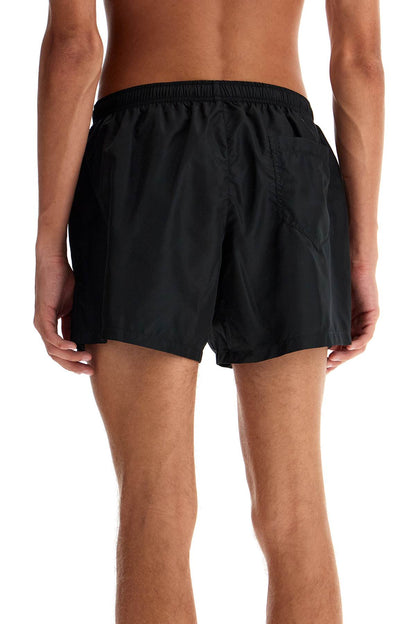 Embroidered Sea Boxer Shorts  - Black