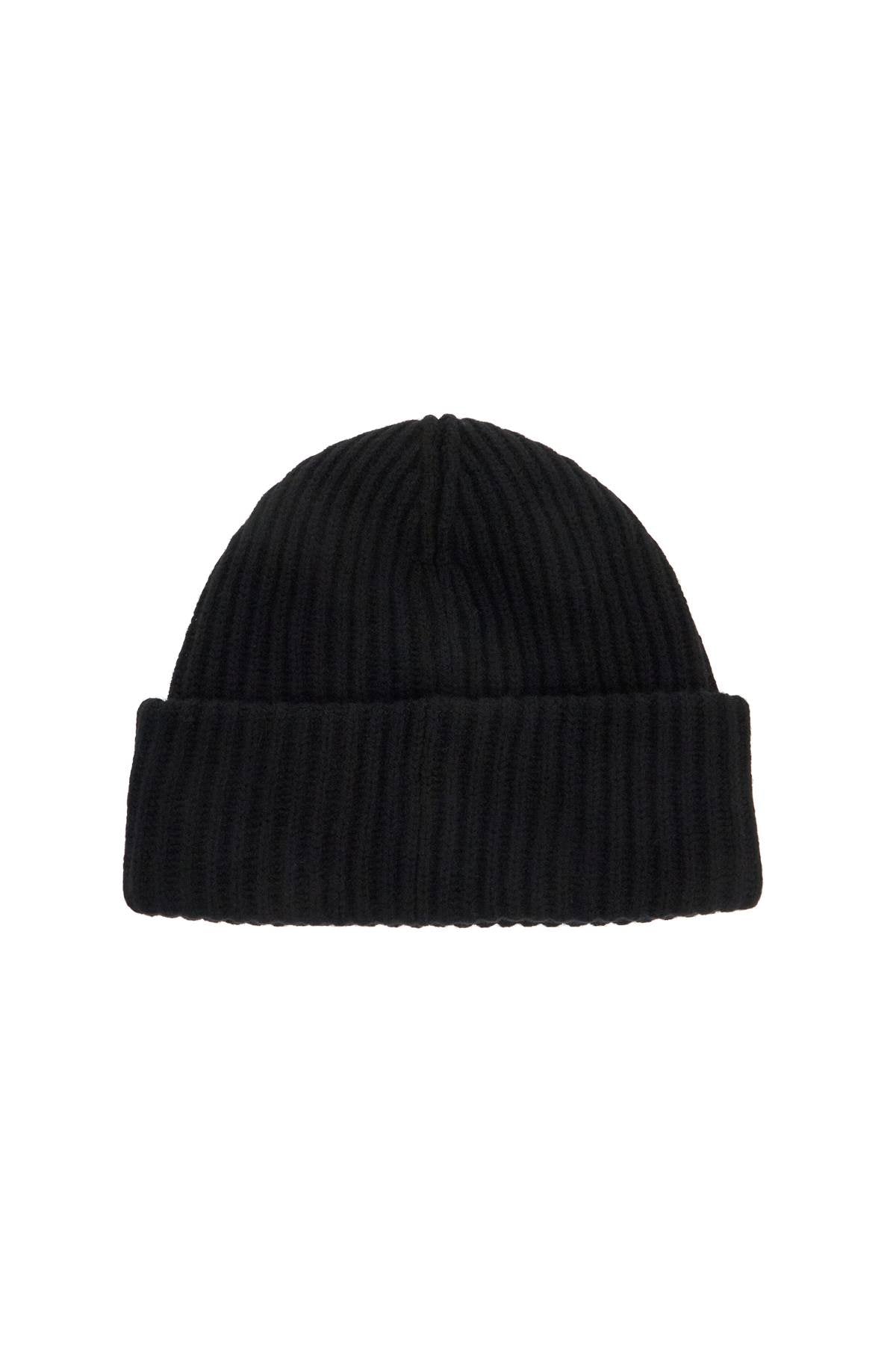 'beanie Hat With Logo Label  - Black