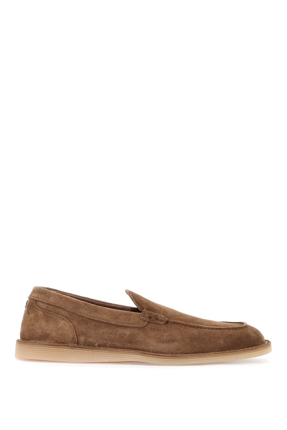 Suede Leather Moccas  - Brown