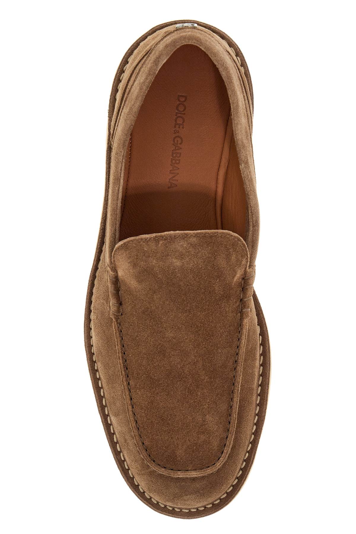 Suede Leather Moccas  - Brown