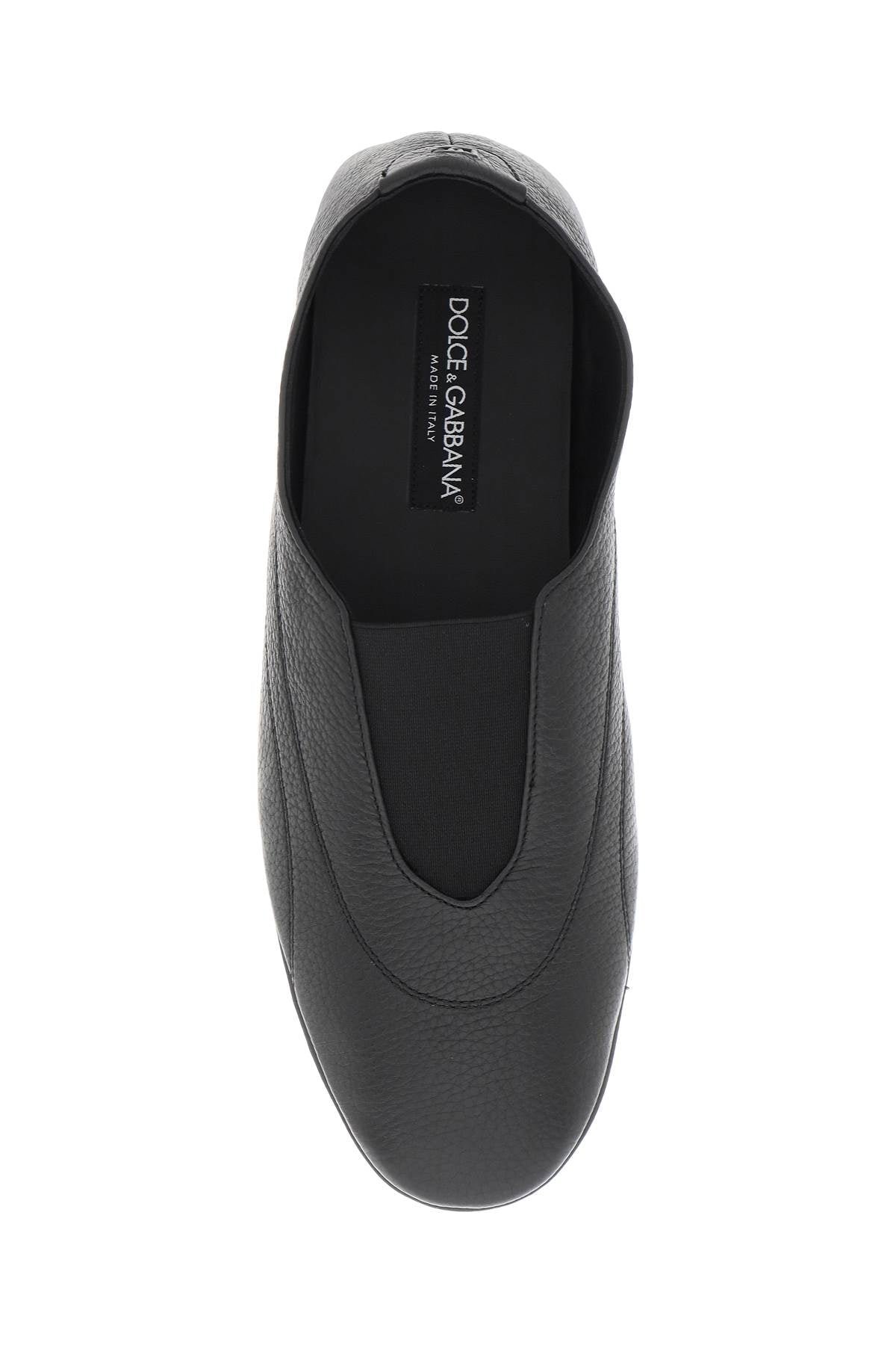 Leather Slipper For  - Black