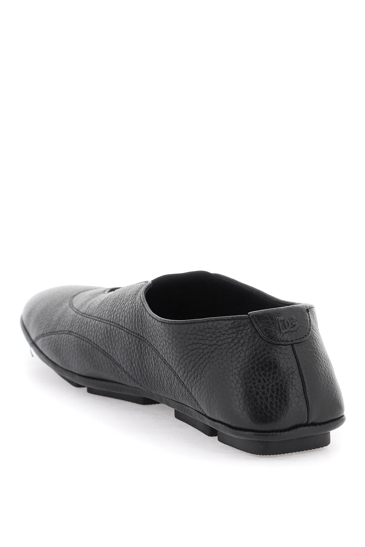 Leather Slipper For  - Black