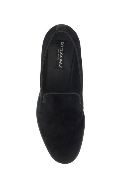 Velvet Loafers For  - Black