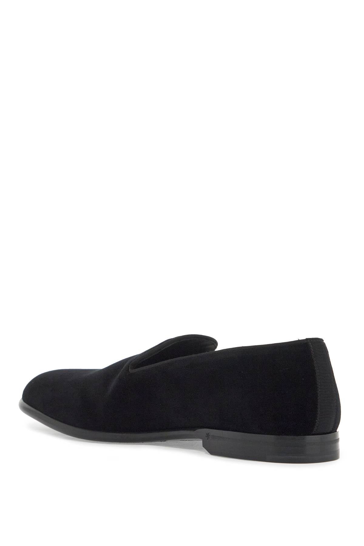 Velvet Loafers For  - Black