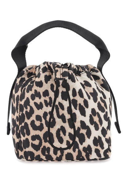 Leopard Tech Handbag  - Beige