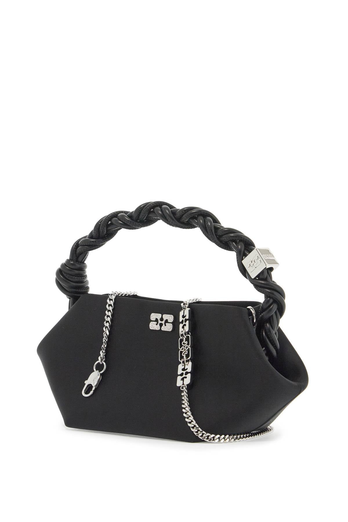 Mini Bou Satin Handbag  - Black