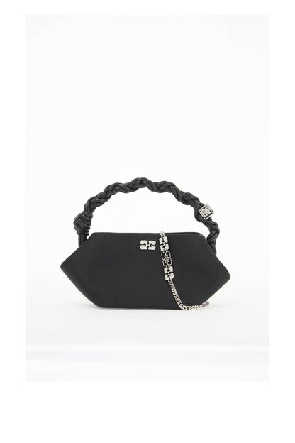 Mini Bou Satin Handbag  - Black