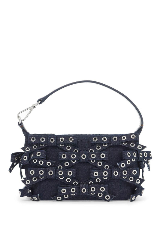 Mini Bow Eyelet Butterfly Bag  - Blue