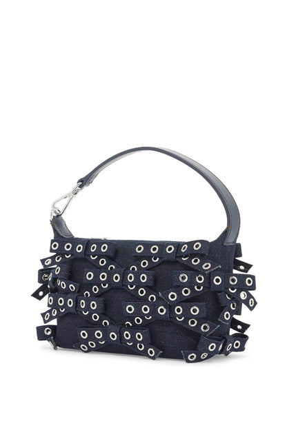 Mini Bow Eyelet Butterfly Bag  - Blue