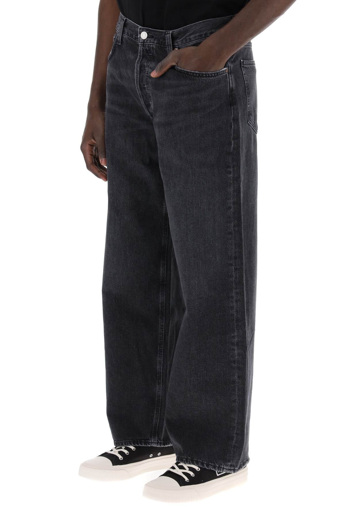 Baggy Slung Jeans  - Black