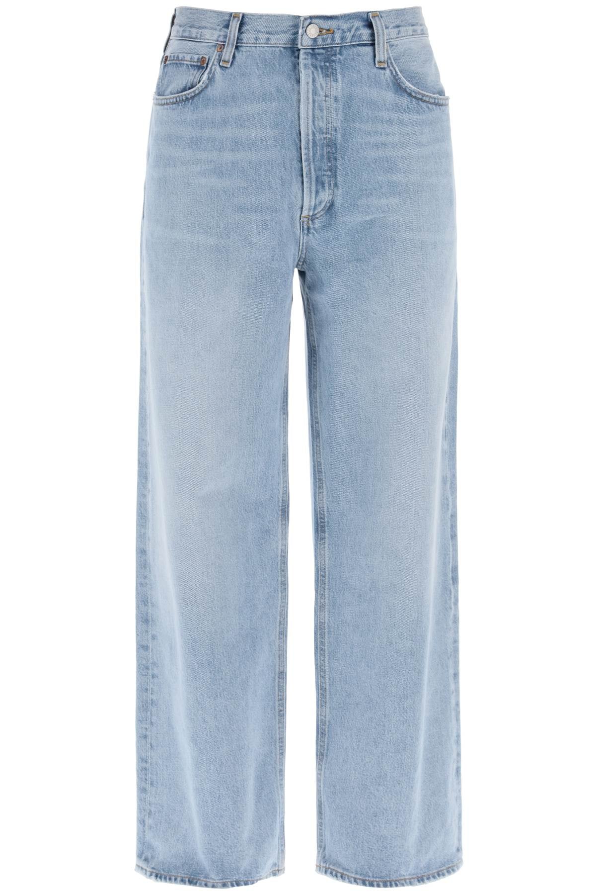 Baggy Slung Jeans  - Blue