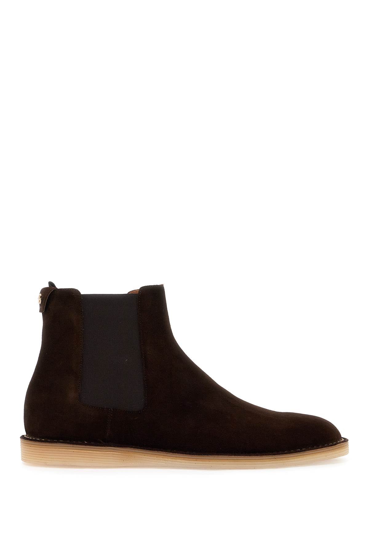 Suede Ankle Boots For  - Brown