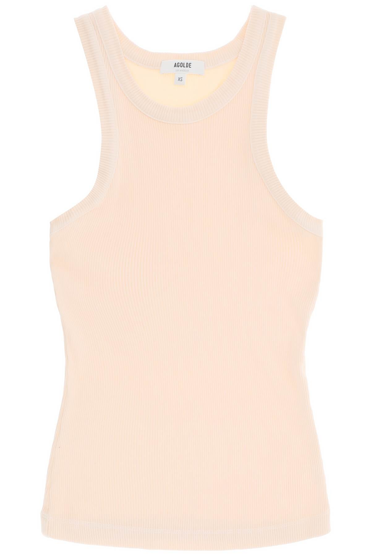 "ribbed Sleeveless Top B  - Neutro